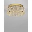 NovaLuce CELYSIA mennyezet lámpa fém, kristály, arany, LED, 46W, 3500K, 3465 Lm - NL-9019770