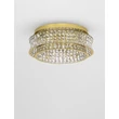 NovaLuce CELYSIA mennyezet lámpa fém, kristály, arany, LED, 56W, 3500K, 4120 Lm - NL-9019772