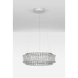 NovaLuce CELYSIA függeszték fém, kristály, króm, áttetsző, LED, 56W, 3500K, 4592 Lm - NL-9019773