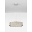 NovaLuce CELYSIA függeszték fém, kristály, króm, áttetsző, LED, 56W, 3500K, 4592 Lm - NL-9019773