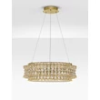 NovaLuce CELYSIA függeszték fém, kristály, arany, áttetsző, LED, 56W, 3500K, 4592 Lm - NL-9019774