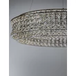 NovaLuce CELYSIA függeszték fém, kristály, króm, áttetsző, LED, 74W, 3500K, 5920 Lm - NL-9019775