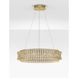 NovaLuce CELYSIA függeszték fém, kristály, arany, áttetsző, LED, 74W, 3500K, 5920 Lm - NL-9019776