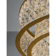 NovaLuce CELYSIA függeszték fém, kristály, arany, áttetsző, LED, 74W, 3500K, 5920 Lm - NL-9019776