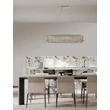 NovaLuce CELYSIA függeszték fém, kristály, króm, áttetsző, LED, 74W, 3500K, 5714 Lm - NL-9019777