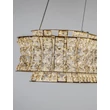 NovaLuce CELYSIA függeszték fém, kristály, króm, áttetsző, LED, 74W, 3500K, 5714 Lm - NL-9019777