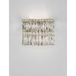 NovaLuce NUVIA fali lámpa fém, kristály, króm, áttetsző, LED, 12W, 3500K, 840 Lm - NL-9019779