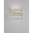 NovaLuce NUVIA fali lámpa fém, kristály, króm, áttetsző, LED, 12W, 3500K, 840 Lm - NL-9019779