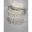 NovaLuce NUVIA fali lámpa fém, kristály, króm, áttetsző, LED, 12W, 3500K, 840 Lm - NL-9019779