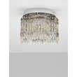 NovaLuce NUVIA mennyezet lámpa fém, kristály, króm, LED, 28W, 3500K, 1680 Lm - NL-9019780