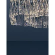 NovaLuce NUVIA mennyezet lámpa fém, kristály, króm, LED, 28W, 3500K, 1680 Lm - NL-9019780