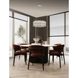 NovaLuce NUVIA függeszték fém, kristály, króm, áttetsző, LED, 34W, 3500K, 2040 Lm - NL-9019781
