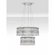 NovaLuce NUVIA függeszték fém, kristály, króm, áttetsző, LED, 56W, 3500K, 4119 Lm - NL-9019782