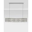 NovaLuce NUVIA függeszték fém, kristály, króm, áttetsző, LED, 34W, 3500K, 2619 Lm - NL-9019783