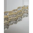 NovaLuce NUVIA függeszték fém, kristály, króm, áttetsző, LED, 34W, 3500K, 2619 Lm - NL-9019783