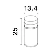 NovaLuce Tala kültéri állólámpa fém, műanyag, fekete, LED, 3000K, 12W, 594lm, IP54 - NL-9026123