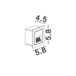 NovaLuce MONO kültéri beépített lámpa fém, fekete, LED, 3W, 70lm, 3000K, IP65 - NL-9026145