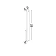 NovaLuce ISOS kültéri fali lámpa fém, fehér, LED, 6W, 517lm, 3000K, IP65 - NL-9030101