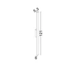 NovaLuce DOUL kültéri fali lámpa fém, fekete, LED, 20W, 1200lm, 3000K, IP65 - NL-9030103