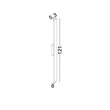 NovaLuce DOUL kültéri fali lámpa fém, barna, LED, 20W, 1200lm, 3000K, IP65 - NL-9030105