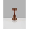 NovaLuce YCRO kültéri asztali lámpa fém, műanyag, barna, fehér, LED, 2W, 60lm, 3000K, IP54 - NL-9030140
