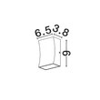 NovaLuce BOXY kültéri fali lámpa fém, üveg, antracit, LED, 3W, 157lm, 3000K, IP65 - NL-9030148