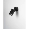 NovaLuce SPY kültéri fali lámpa fém, üveg, fekete, áttetsző, GU10, IP65 - NL-9030154