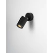 NovaLuce SPY kültéri fali lámpa fém, üveg, fekete, áttetsző, GU10, IP65 - NL-9030154