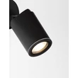 NovaLuce SPY kültéri fali lámpa fém, üveg, fekete, áttetsző, GU10, IP65 - NL-9030154