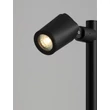 NovaLuce SPY kültéri állólámpa fém, üveg, fekete, áttetsző, GU10, IP65 - NL-9030157