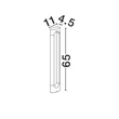 NovaLuce DIRA kültéri állólámpa fém, antracit, LED, 6W, 257lm, 3000K, IP65 - NL-9030160