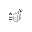 NovaLuce AMEL kültéri fali lámpa fém, műanyag, antracit, áttetsző, E27, IP65 - NL-9030167