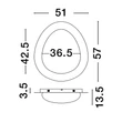 NovaLuce NIMBUS mennyezet lámpa fém, akrill, barna, fehér, LED, 3000K, 29W, 2380lm - 9030647