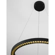 NovaLuce DEOS függeszték fém, fekete, LED, 27W, 2083lm, 3000K - NL-9030894
