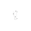 NovaLuce LUNETTE függeszték fém, fekete, LED, 28W, 1194lm, 3000K - NL-9030924