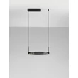 NovaLuce LUNETTE függeszték fém, fekete, LED, 28W, 1194lm, 3000K - NL-9030924