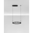 NovaLuce LUNETTE függeszték fém, fekete, LED, 28W, 1194lm, 3000K - NL-9030924