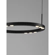 NovaLuce LUNETTE függeszték fém, fekete, LED, 28W, 1194lm, 3000K - NL-9030924