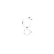 NovaLuce LUNETTE függeszték fém, fekete, LED, 34W, 1453lm, 3000K - NL-9030925