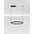 NovaLuce LUNETTE függeszték fém, fekete, LED, 34W, 1453lm, 3000K - NL-9030925