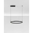 NovaLuce LUNETTE függeszték fém, fekete, LED, 34W, 1453lm, 3000K - NL-9030925