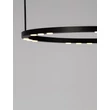 NovaLuce LUNETTE függeszték fém, fekete, LED, 34W, 1453lm, 3000K - NL-9030925