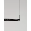 NovaLuce LUNETTE függeszték fém, fekete, LED, 34W, 1453lm, 3000K - NL-9030925
