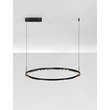 NovaLuce LUNETTE függeszték fém, fekete, LED, 46W, 1879lm, 3000K - NL-9030926