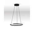 NovaLuce GREAMY függeszték fém, akril, fekete, áttetsző, LED, 21W, 3000K, 1365 Lm - NL-9030950