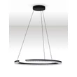 NovaLuce GREAMY függeszték fém, akril, fekete, áttetsző, LED, 30W, 3000K, 1950 Lm - NL-9030954