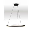 NovaLuce GREAMY függeszték fém, akril, fekete, áttetsző, LED, 30W, 3000K, 1950 Lm - NL-9030954