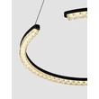 NovaLuce GREAMY függeszték fém, akril, fekete, áttetsző, LED, 30W, 3000K, 1950 Lm - NL-9030954