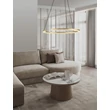 NovaLuce GREAMY függeszték fém, akril, arany, áttetsző, LED, 30W, 3000K, 1950 Lm - NL-9030955