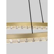 NovaLuce GREAMY függeszték fém, akril, arany, áttetsző, LED, 30W, 3000K, 1950 Lm - NL-9030955